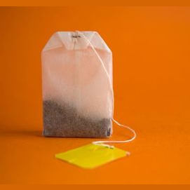  A teabag. Someone would just throw it away when they're done.