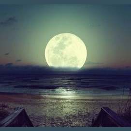 The moon..