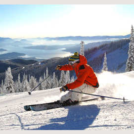 at a ski resort