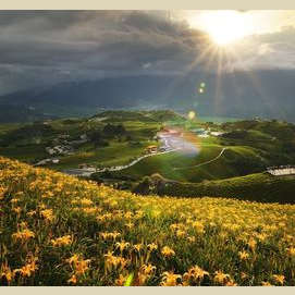 Right, down the hill, into the sunny valley