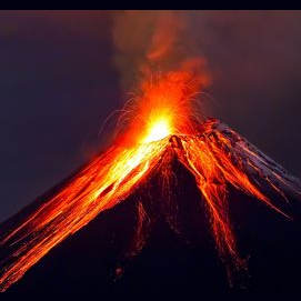 IN A VOLCANO!!