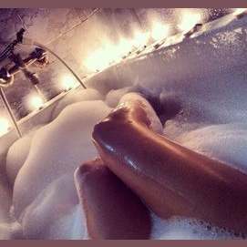 Take a bubble bath