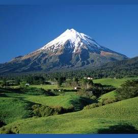 Close to a mountain.