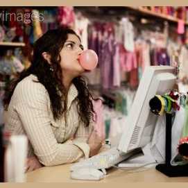 Worker at the mall