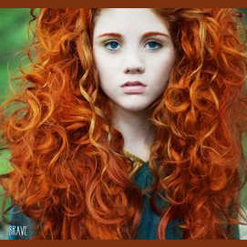 Very curly and tangly
