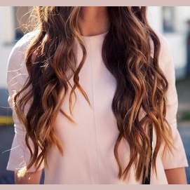 Long and wavy