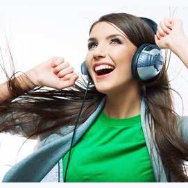 Listening to music 