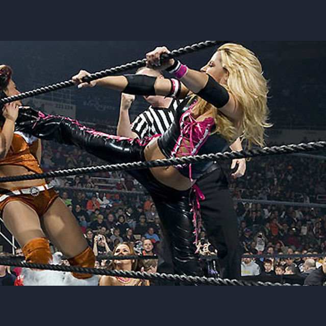 Black & Pink Lace Up Outfit - Survivor Series 2005