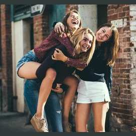 Having out with friends