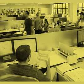 In an office