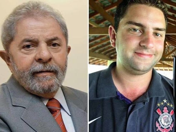 Resultado de imagem para Lula da Silva (PT) e de seu filho caçula, Luís Cláudio.