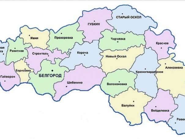 Белгород старый оскол карта