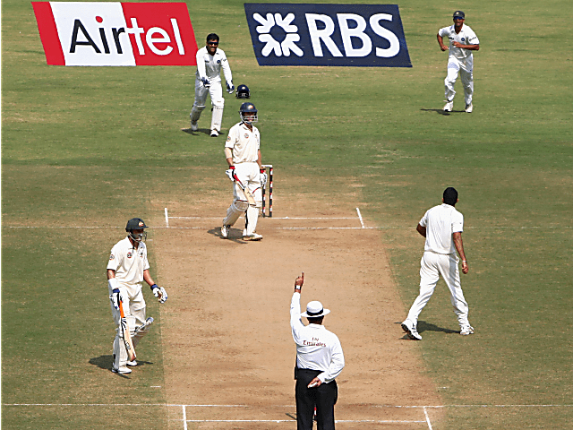 With India out for 441 in the first innings and Australia progressing to 189 for 2 by stumps on day two, MS Dhoni  employed a different trick  on the third day. Zaheer Khan and Ishant Sharma bowled to the left-handers - Michael Hussey and Simon Katich - with eight fielders on the off side, and complemented their field by bowling a line wide outside off stump. Up 1-0 in the series and this being the final Test, India's defensive tactics weren't attractive but it worked: Australia added only another 166 in 85.4 overs before being bowled out. 