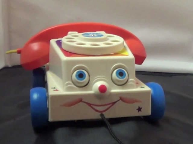 El teléfono parlanchín fue lanzado por  Fisher-Price en 1962 y ha sido uno de los juguetes mejor vendidos de la historia de la compañía.