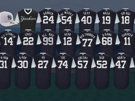 new york yankees players weekend jerseys
