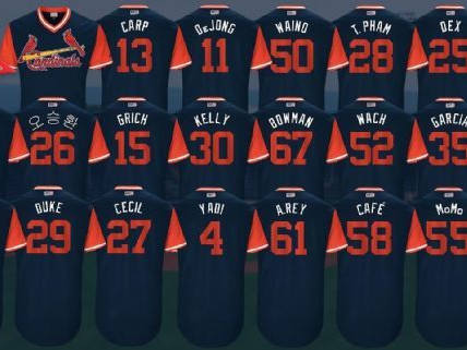cardinals players weekend uniforms