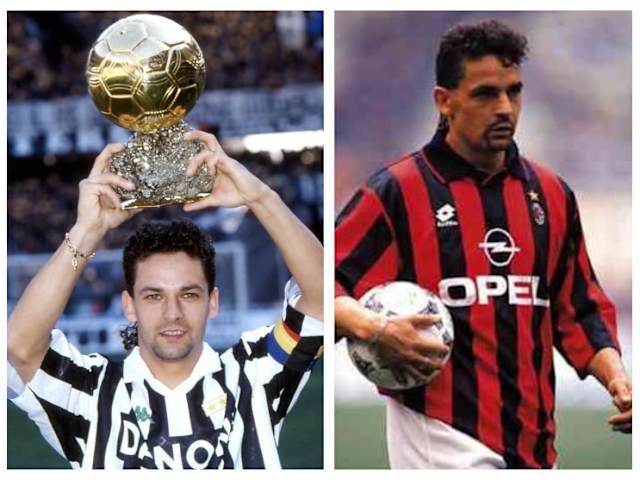 Roberto Baggio: Juventus (1990-95), Milan (1995-97)