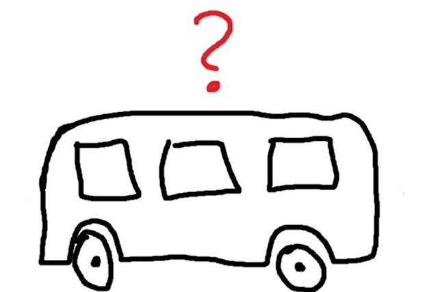 Рисунок едет автобус