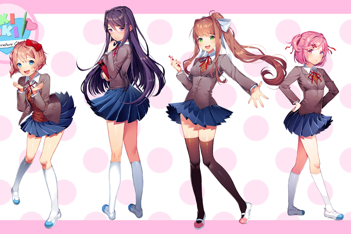 doki doki all characters doki doki all characters