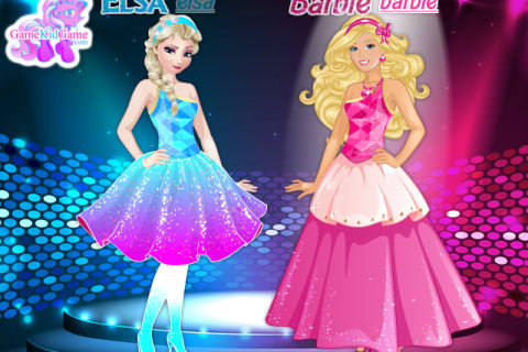 elsa and barbie