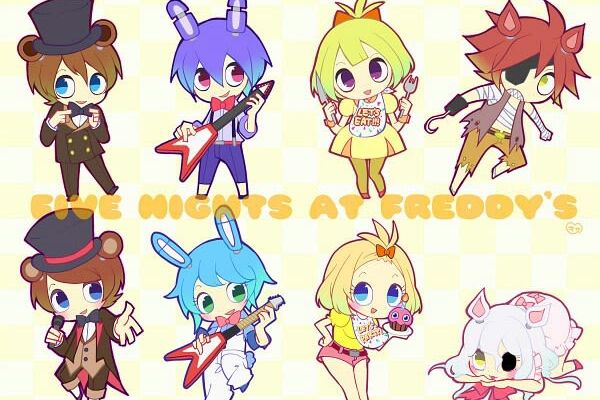 The Anime Crew FNaF ANIME CHARACTERS by TheObsidianDeviant on DeviantArt