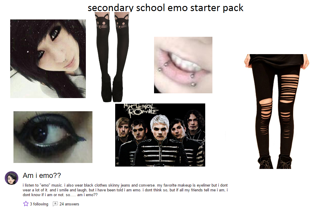 How can you tell if a girl is emo? 