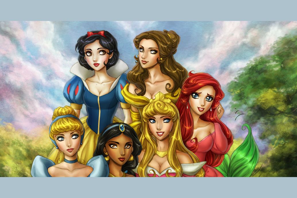 15 Disney Princesses Drawn as Anime Characters