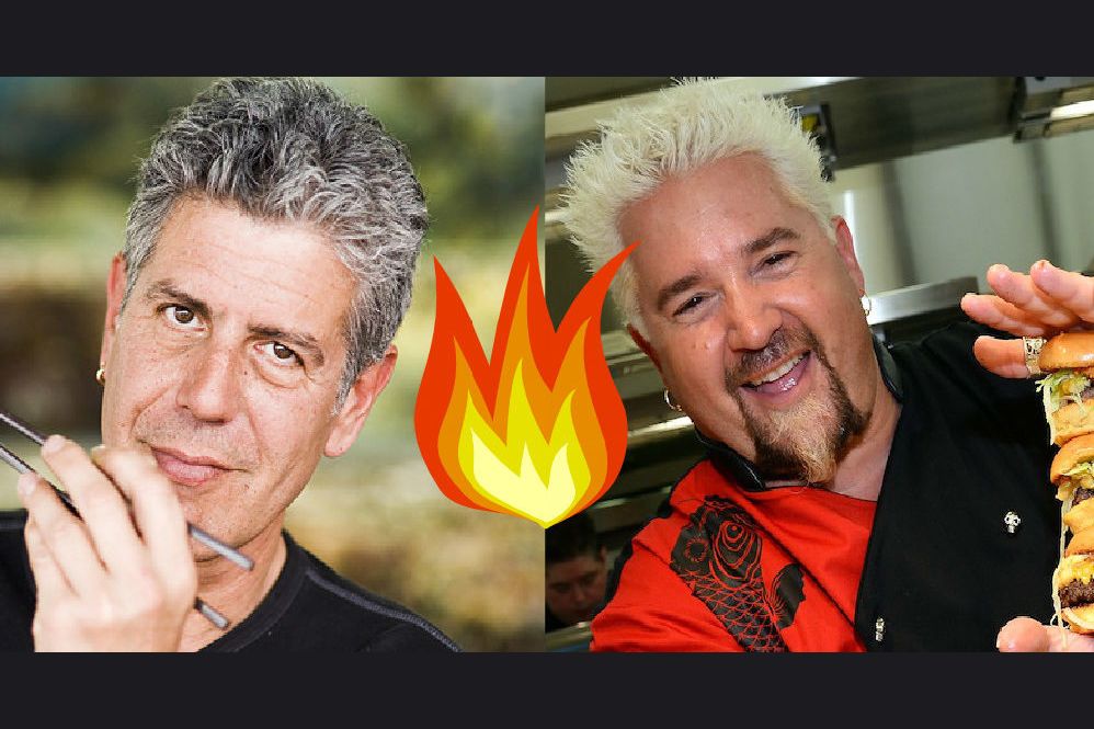 Guy Fieri Is Fed Up With Anthony Bourdain's Smack Talk And Thier Latest(00)