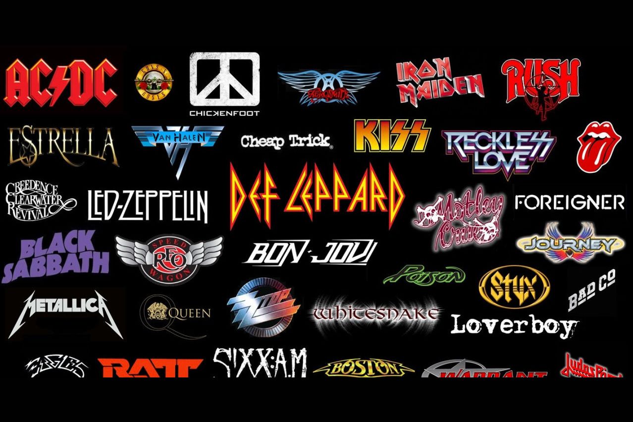 Э рока рока песня. Классический рок. Rock Hits. Рок группа классика рока. Логотипы рок групп на одной картинке.