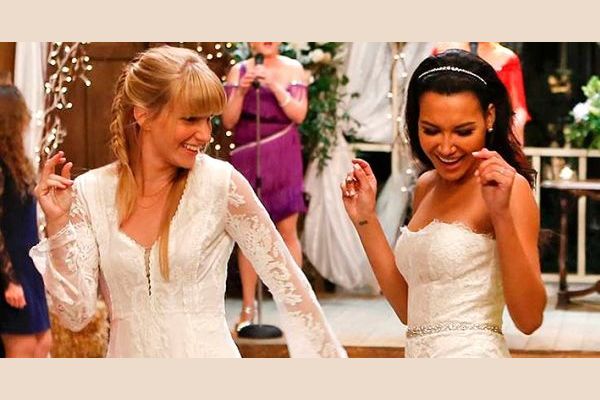 Glee santana deals wedding jumpsuit