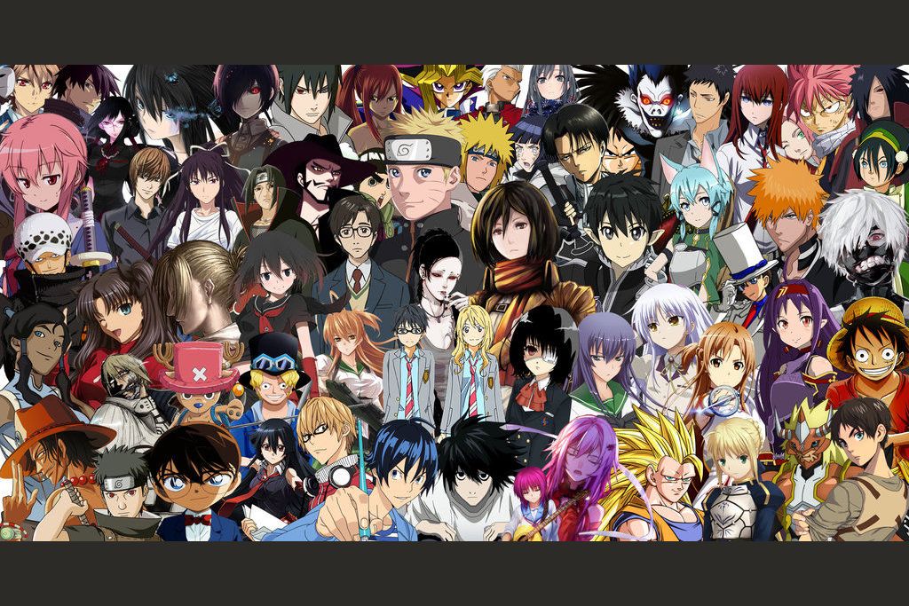 Can you name the anime characters?