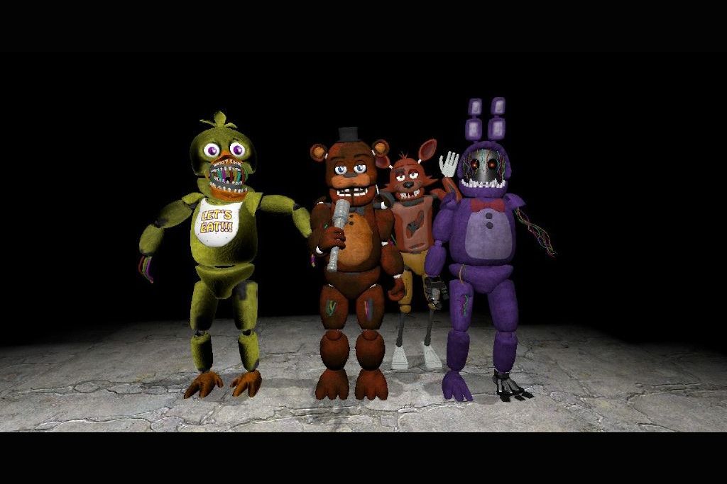 Fixed Withered Animatronics (Probably the only one to do Chica's face like  that) : r/fivenightsatfreddys