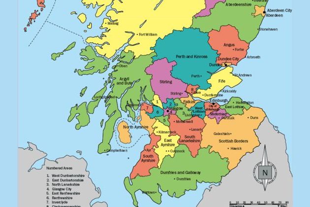 Map Of Scotland Local Authorities 9 Maps That Tell The History Of Scotland