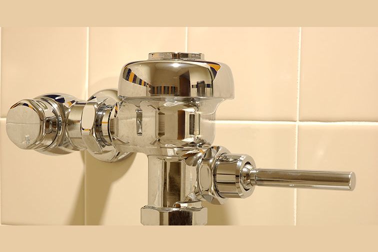 How do you flush a public toilet?