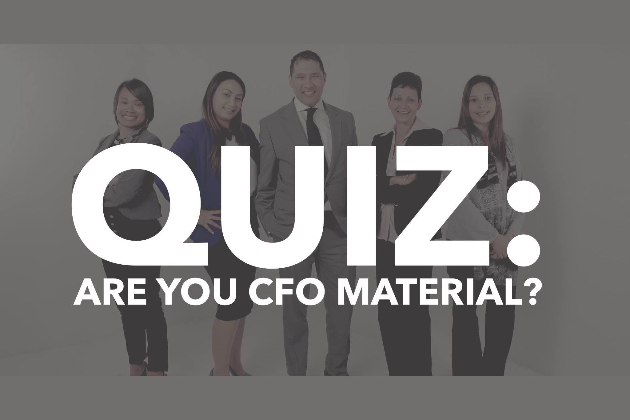 Are you CFO material?