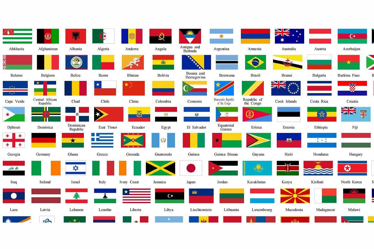 ¿De qué países son estas banderas?