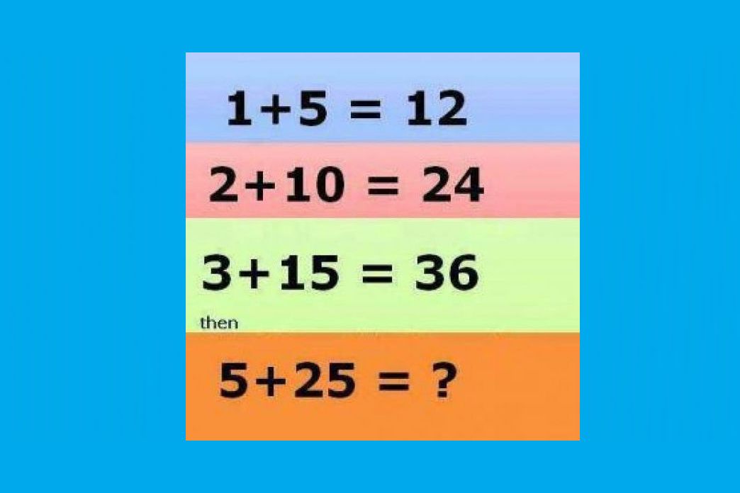 Can You Solve This Simple Math Problem? 5+25=?