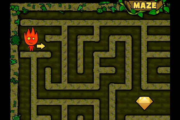 Fireboy and Watergirl Maze em Jogos na Internet