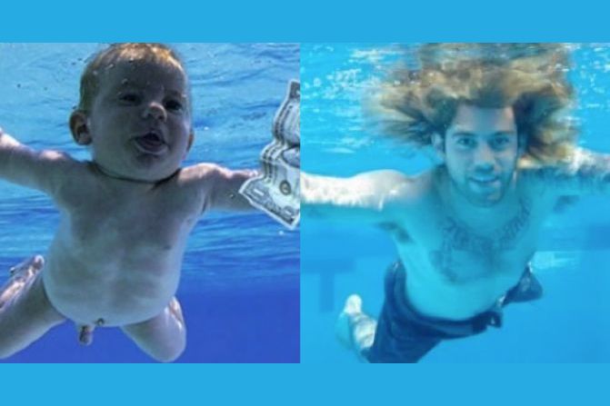 Baby From Nirvana’s Nevermind Recreates The Iconic Album Cover For Its