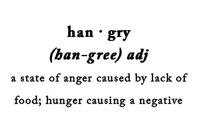 Can we guess your go-to hangry food?