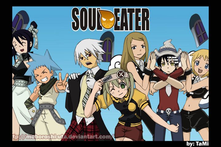 Soul Eater Anime & Manga: Chibi Prints | Soul, Maka, Death the Kid, Black  Star Tsubaki, Liz and Patty