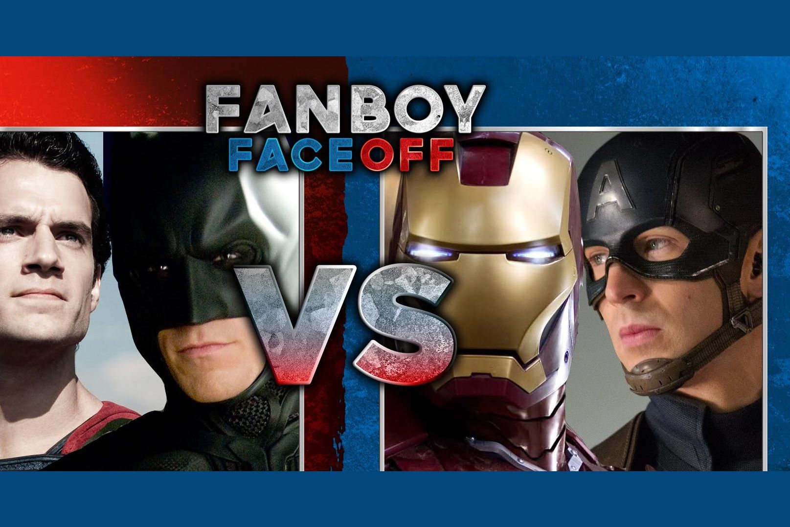 Batman vs Superman vs Iron Man vs Captain America.