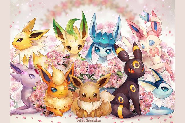 these are probably all the eeveelutions