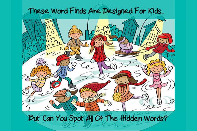 These Word Finds Are Designed For Kids But Can You Spot All The Hidden Words