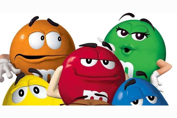 M&M characters test out 'British' costumes in Jubilee ad