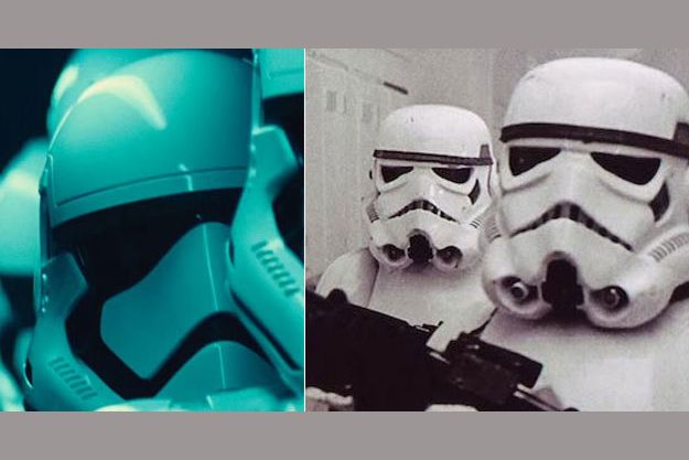 old and new stormtrooper