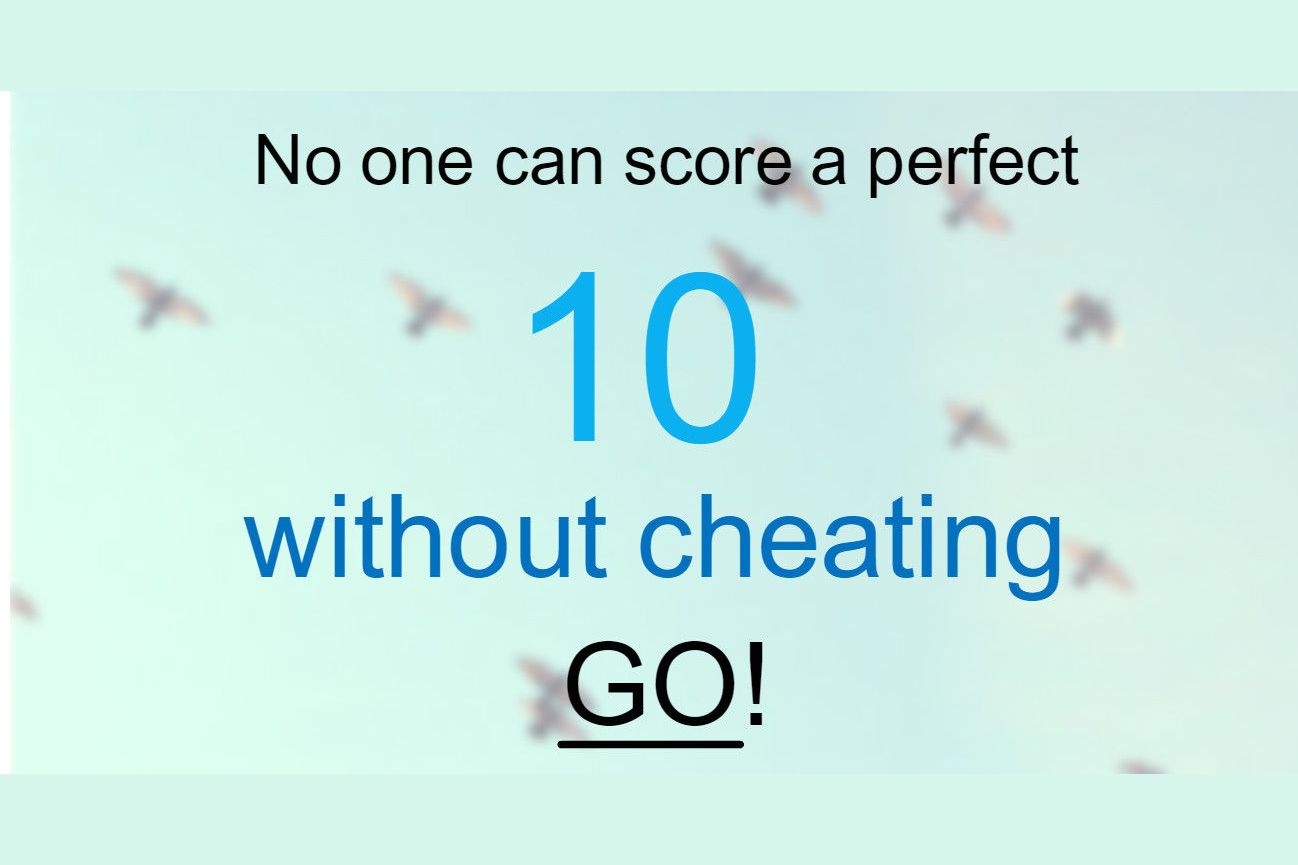 Without cheating