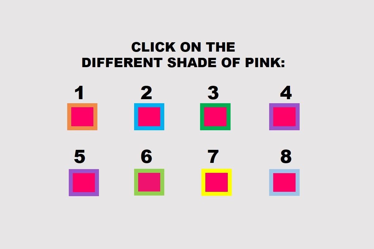 Тест отличи. Цветовой тест. Тест на восприятие оттенков. Тест на восприятие цвета. Тест на цветовые тона.