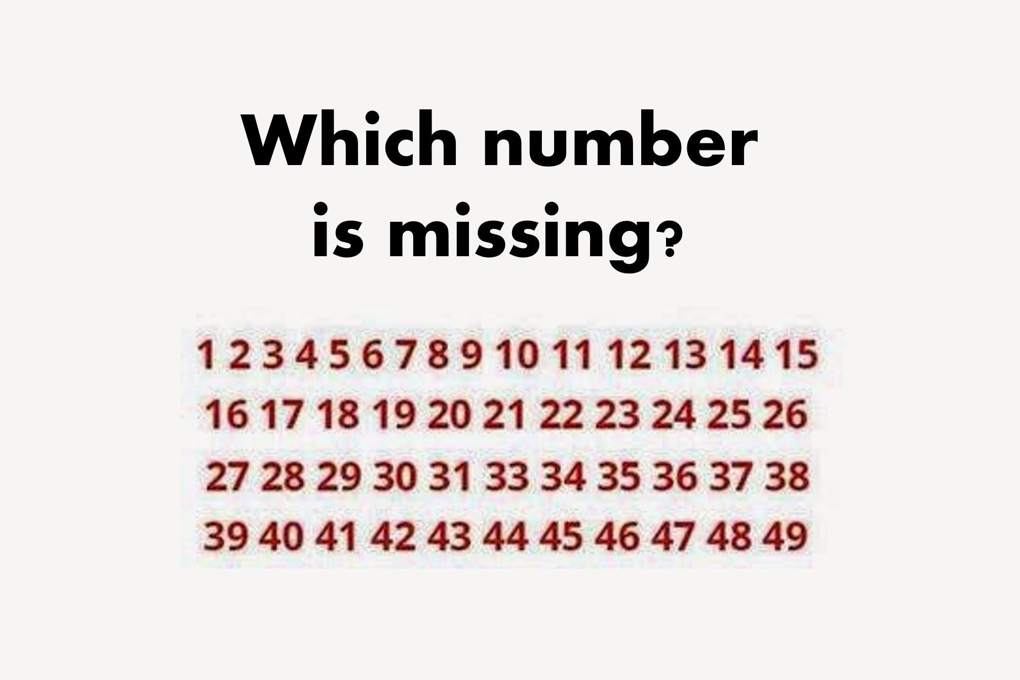 This number is wrong. What number is missing. What is missing