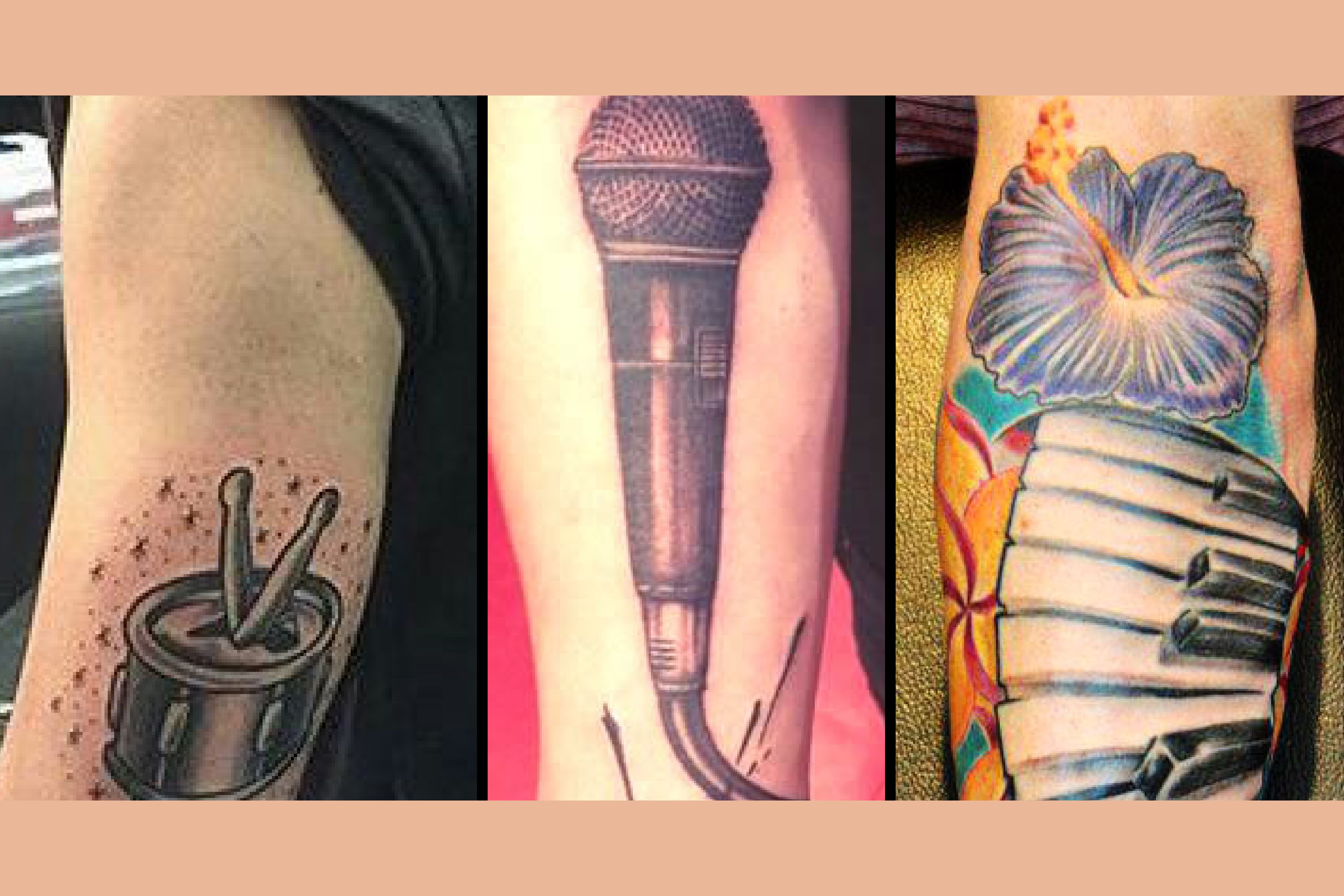 QUIZ: Can You Match These Famous People To Their Musical Tattoo?